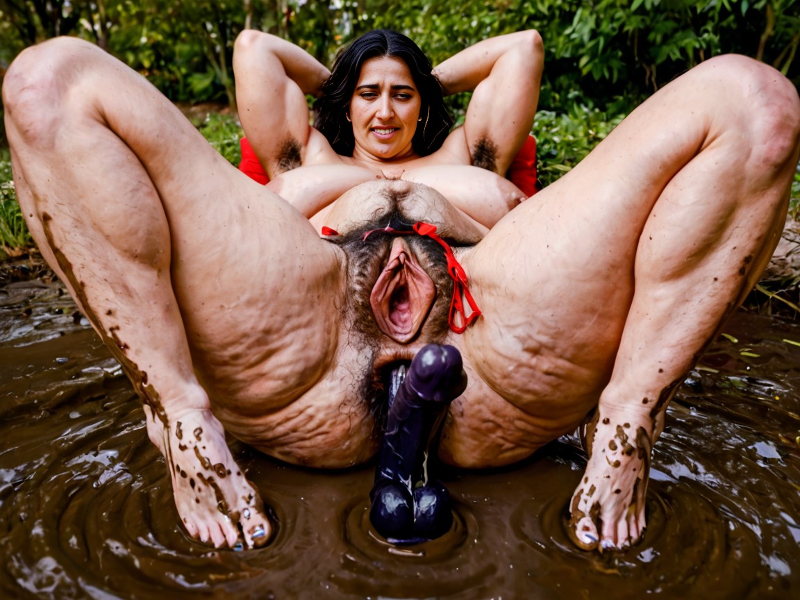 Sad, Hairy Navel, Veiny Hairy Arms AI Porn