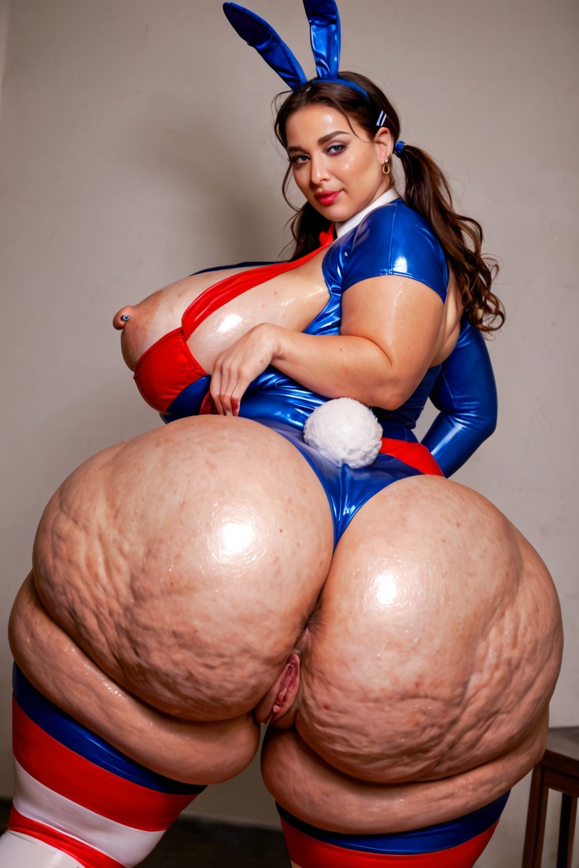 Hyper Ass, Blunt Bangs, Super Wide Hips Hyper Raised Pussy BBW AI Porn