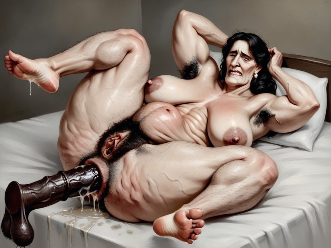 Cellulite, Soiled Skin, Tired Face AI Porn