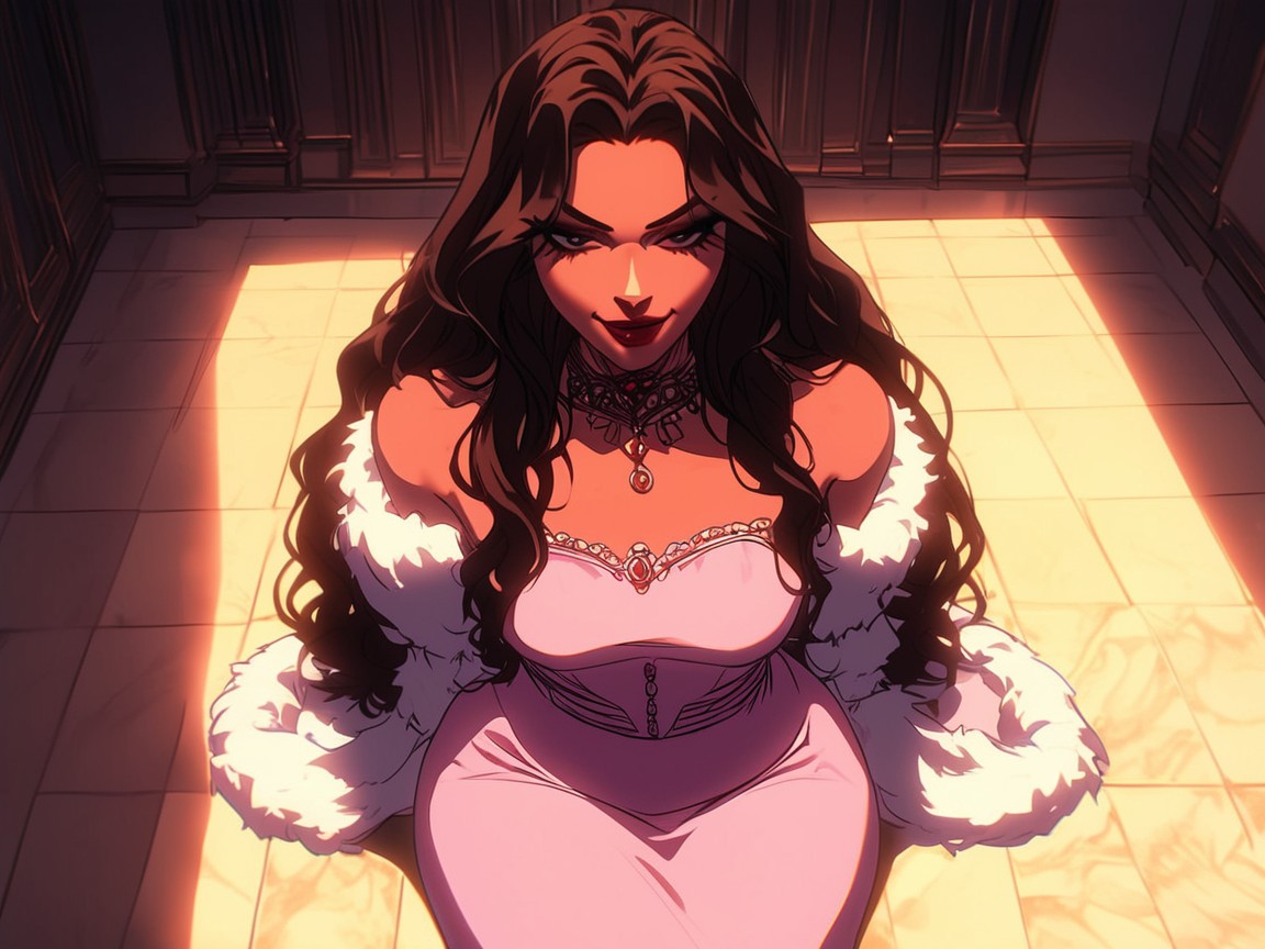 White Fur Coat, Skinny, 18+ Hentai AI Porn