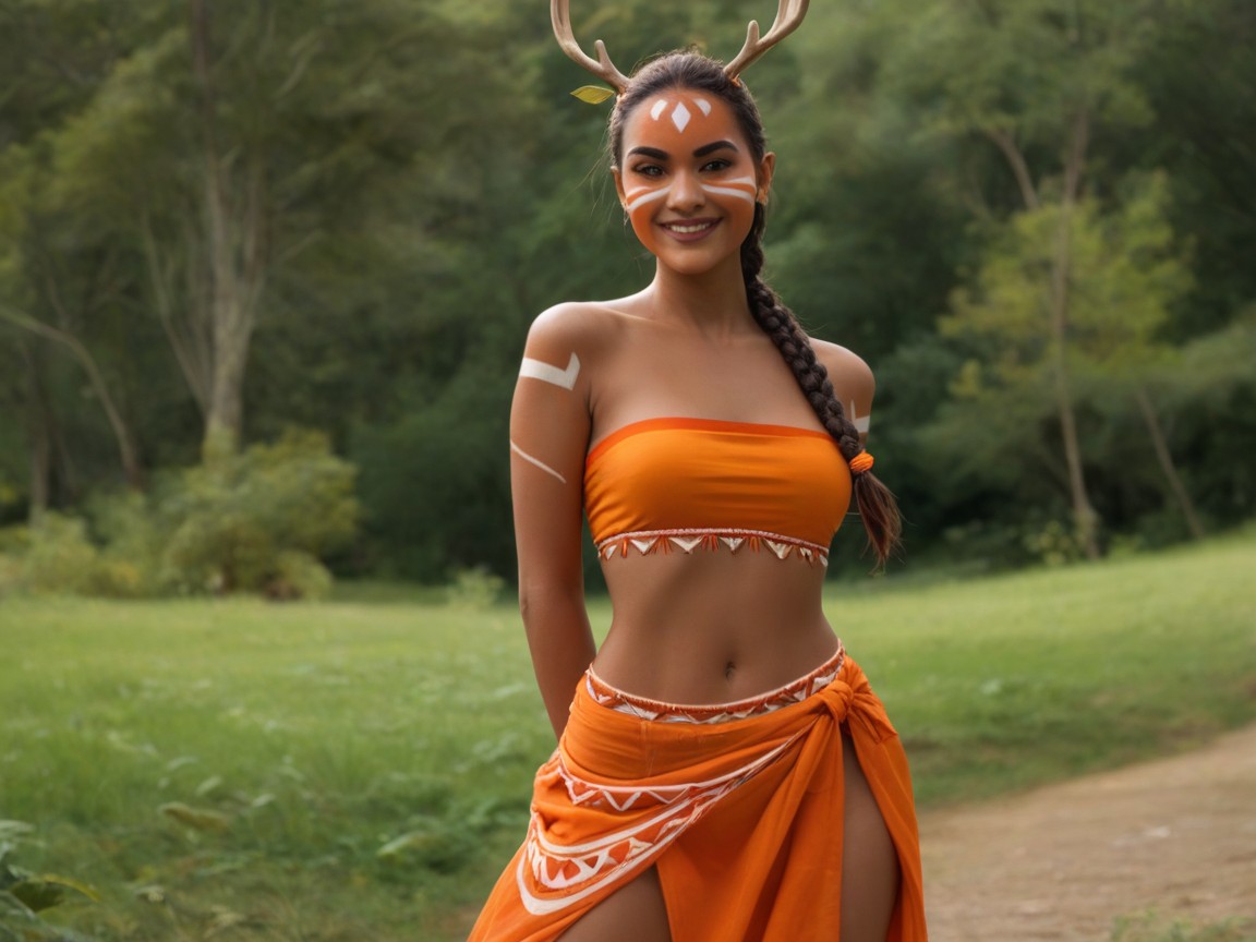 Black Braided Ponytail, Motion Lines, Chest And Hips Proportionate Porno latina IA