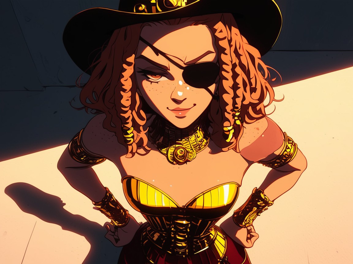 Noon, Gold Corset, Nsfw Hentai AI Porn