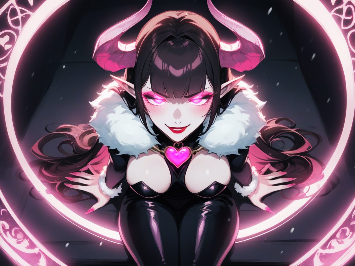 Pink Eyeshadow, Monolid Eyes, Succubus AI Porn