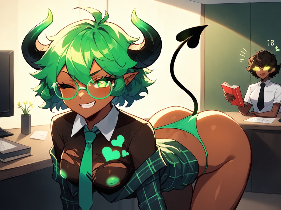 Succubus, 18+, Study Room Latina AI Porn