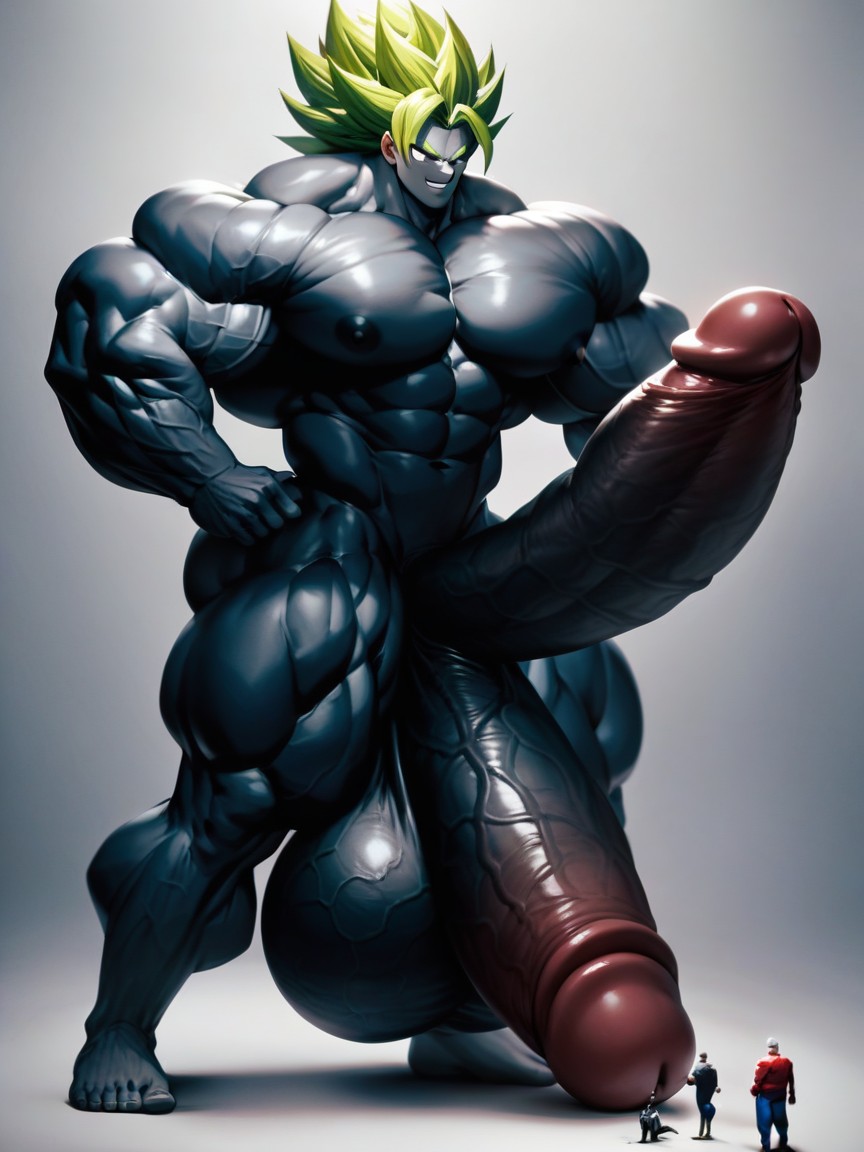 Huge Muscular Bodybuilder, Giant, Hyper Macro 게이 AI 포르노
