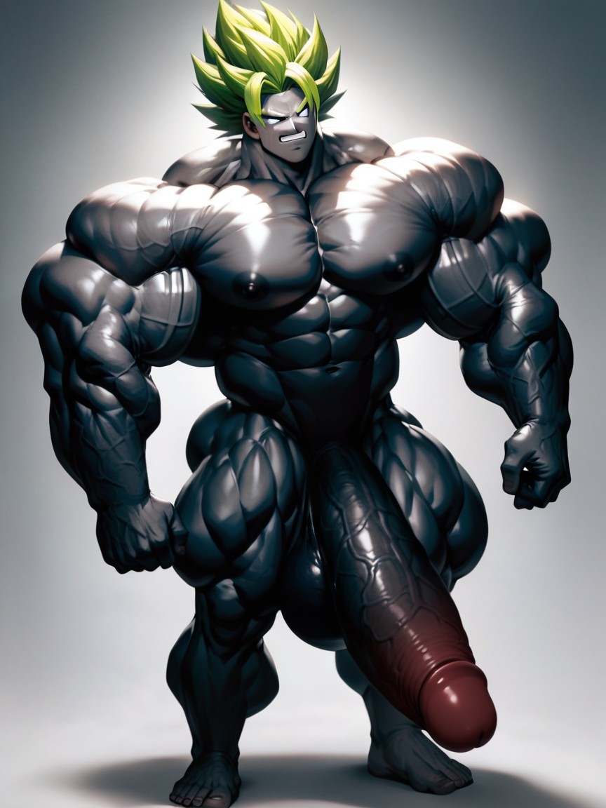 Giant, Super Saiyan, Penis Is Bigger Than Legs ゲイAIポルノ