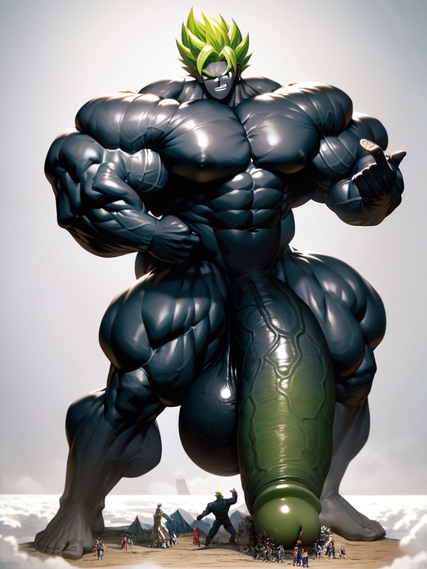 Penis Is Bigger Than Legs, Black Skin, 18+ Porno IA Gay