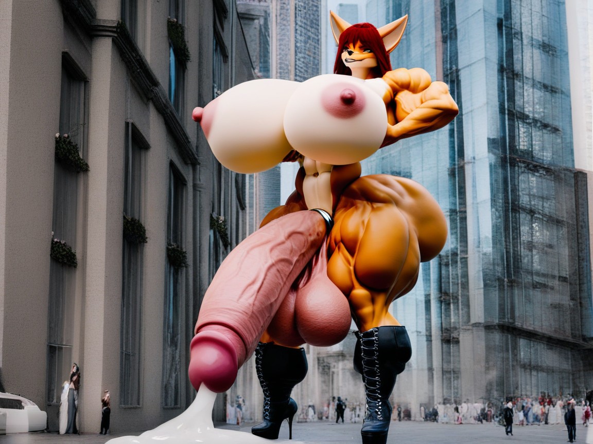 Breast Expansion, Big Boobs, Thicc Pornografia peluda com IA