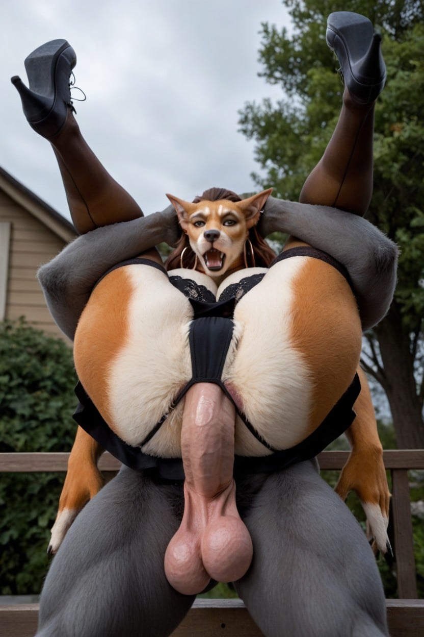 Very Huge Saggy Balls, Photo, Thick Thighs Shemale AI Porn