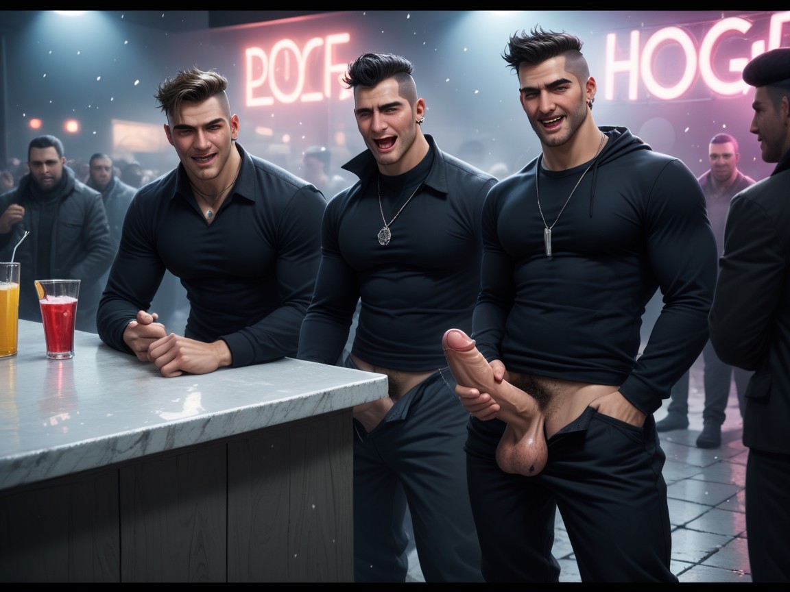 Collier, Nuit, Tall Porno IA Gay