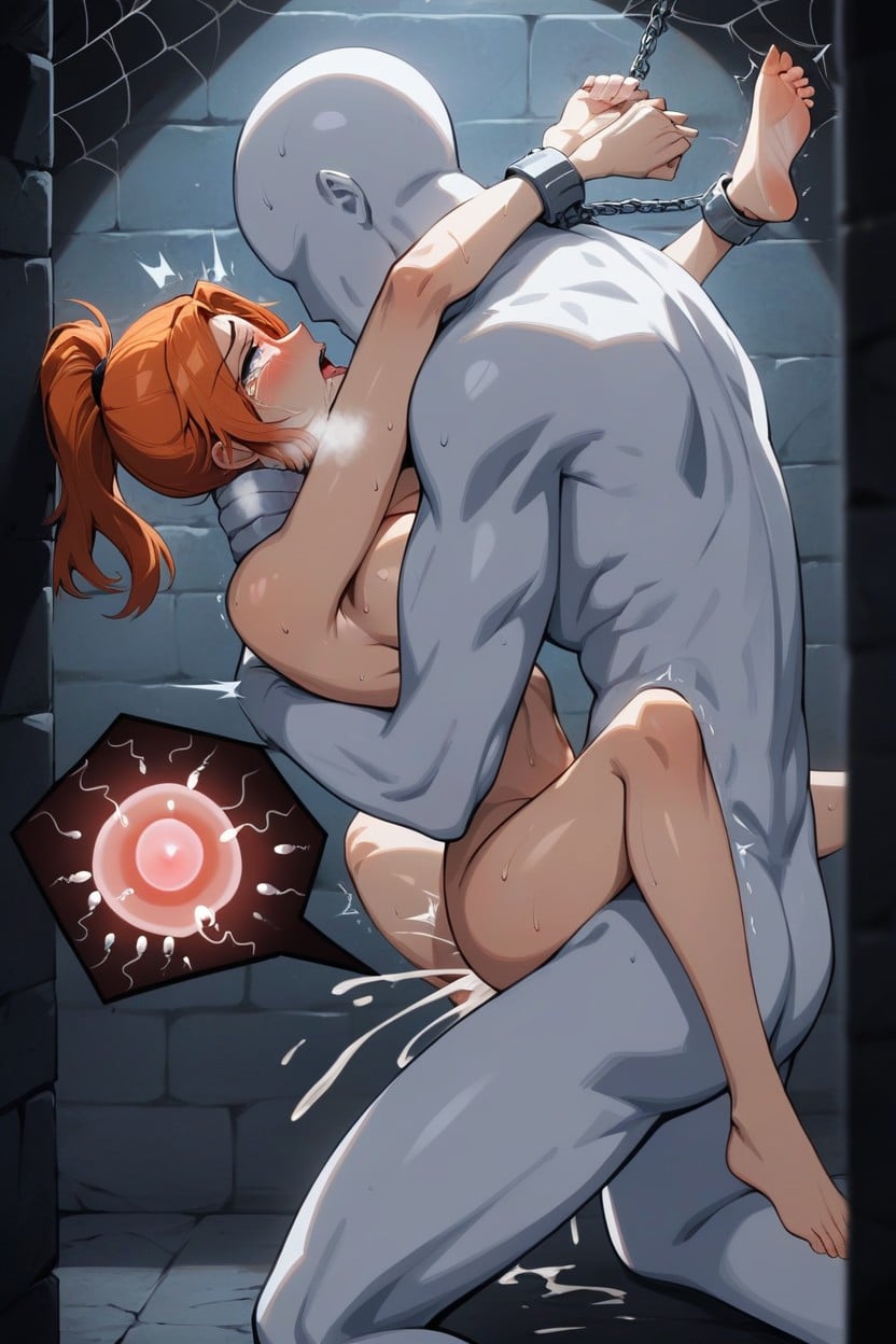 Impregnation, Red Head, Humiliated Woman Hentai AI Porn