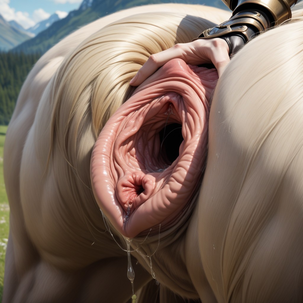 Close Up, Visible Cervix, Detailed Vaginal Canal AI Porn