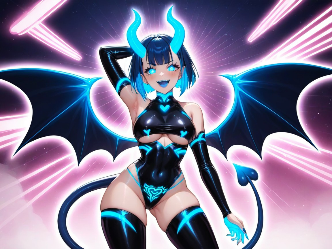 Blue Eyes, High Color Contrast, Sloped Shoulders Porno latina IA