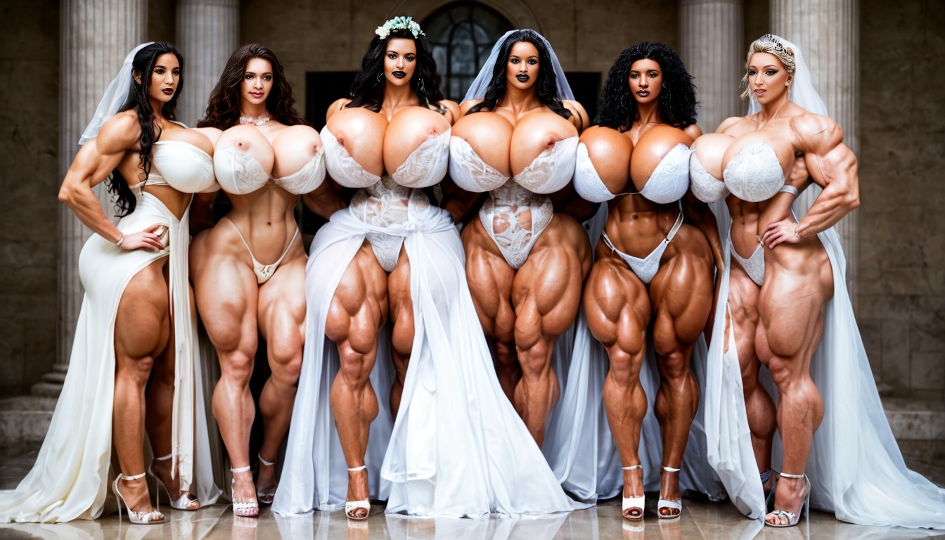 Muscular, Blue Eyes, Harem AI Porn