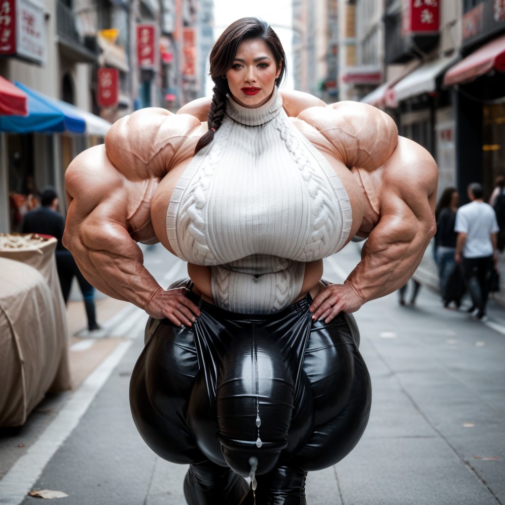 Hyper Gigantic Massive Muscles, Hyper Gigantic Massive Muscles, Hyper Gigantic Massive Testicles Bulge Shemale AI Porn