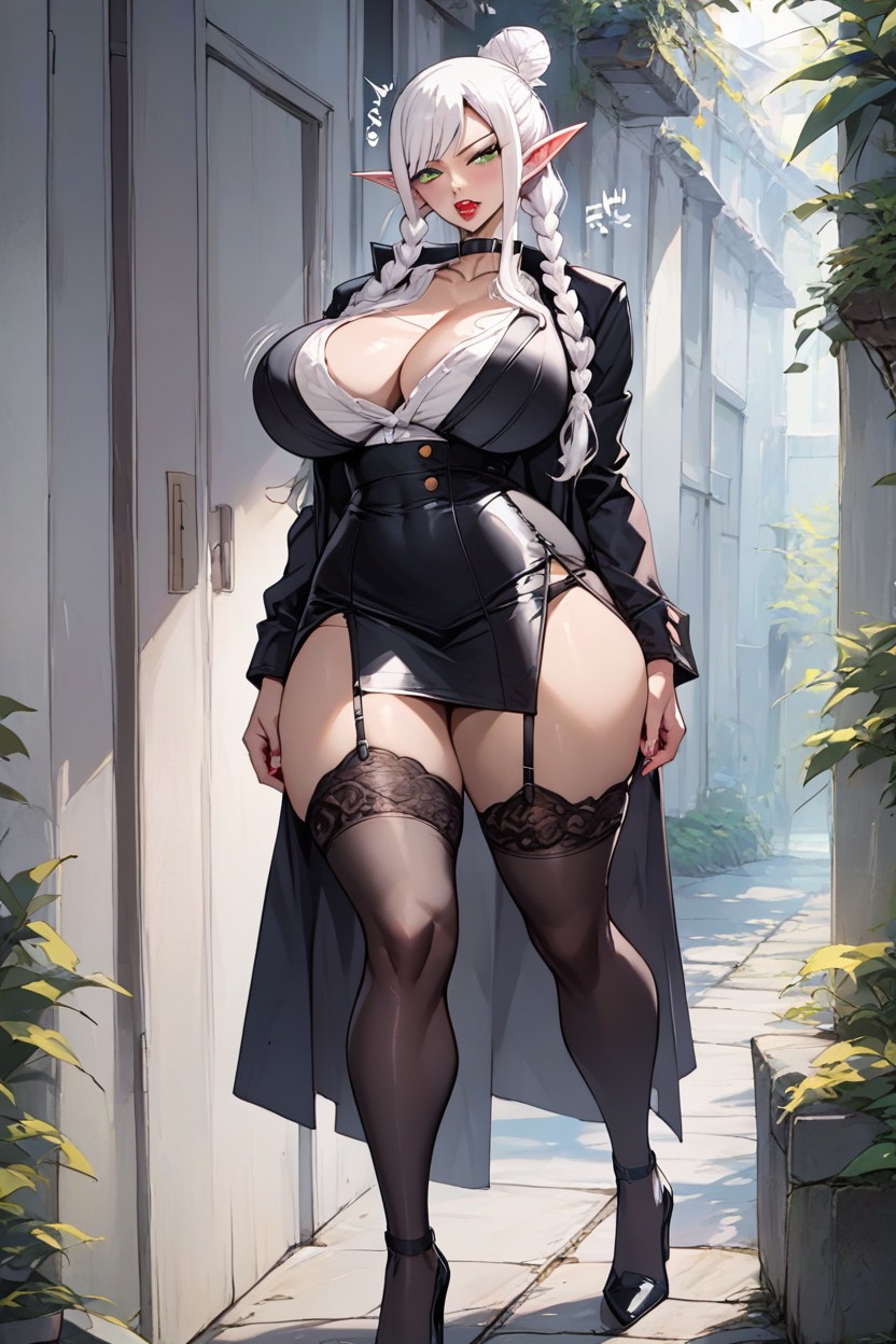 Perfect Face, Elf Female, Moaning Sound Effects Hentai AI Porn