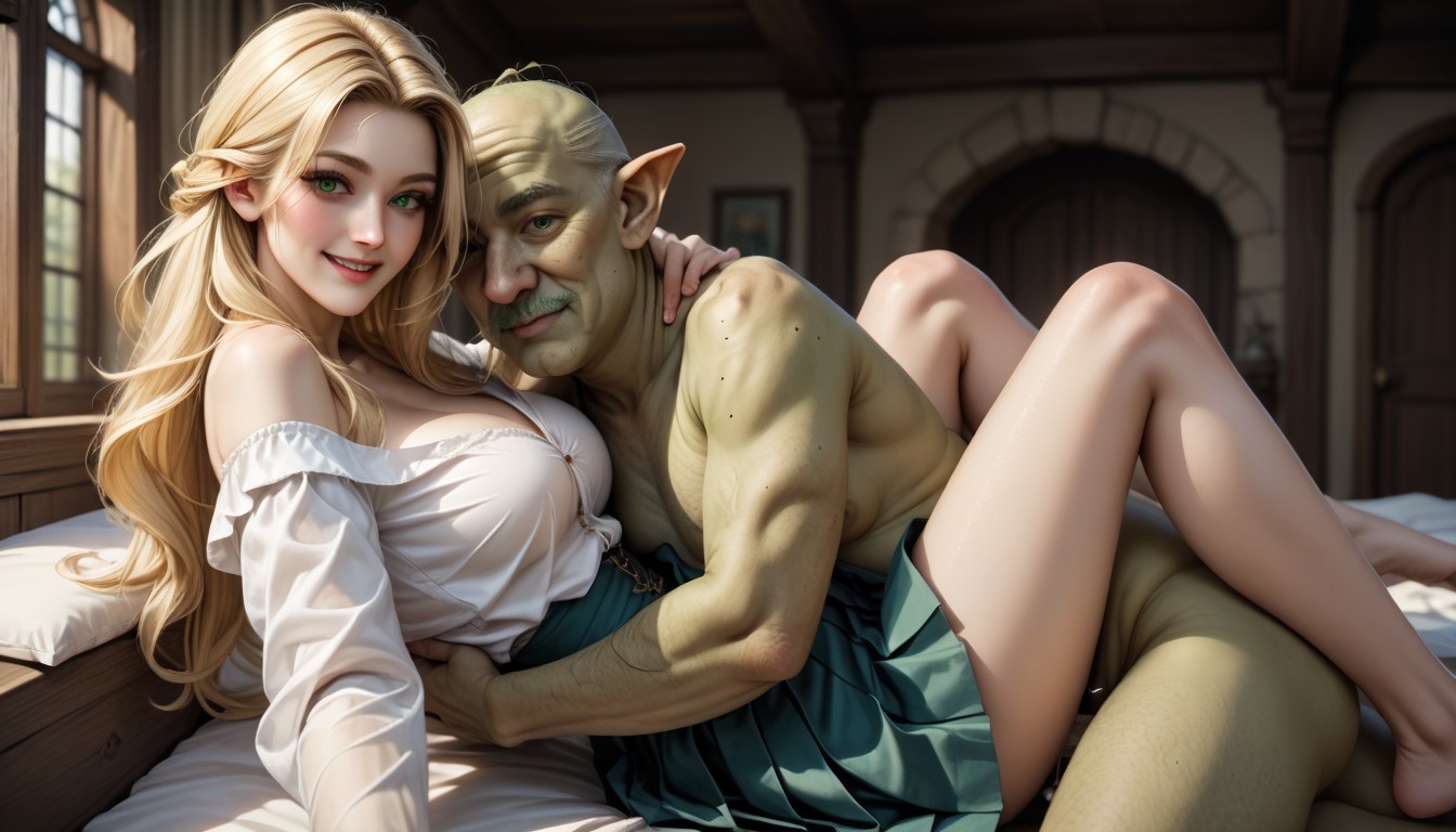 Medieval Bedroom, Selfie, Arms Behind Back AI Porn