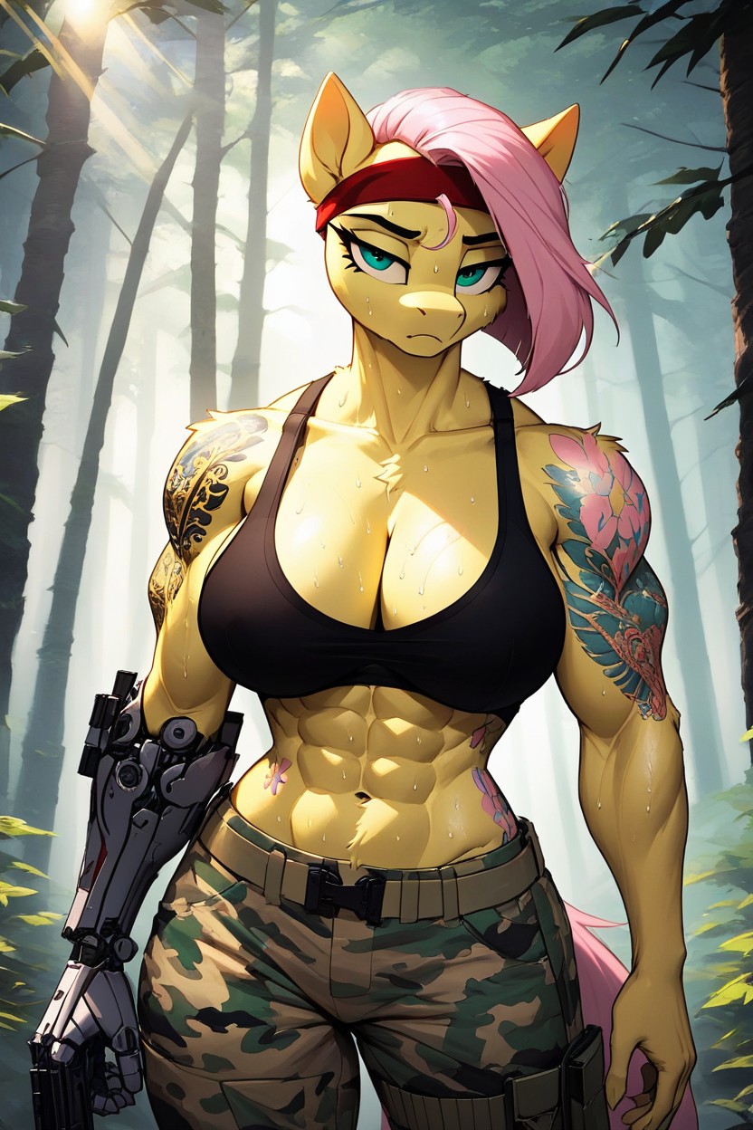 Pony Body, Sweaty Body, War Face Coloring AI獸人黃片
