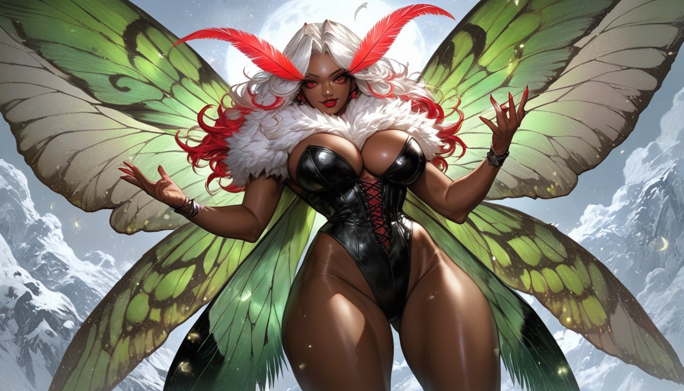 Fuzzy Wings, Green Antennas, Massive Breast AI Porn