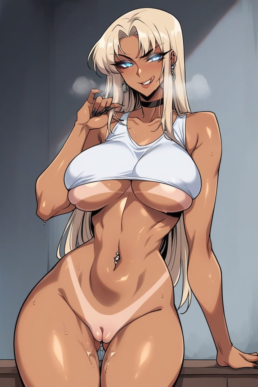 No Pants, Wide Hips, Front View Hentai AI Porn