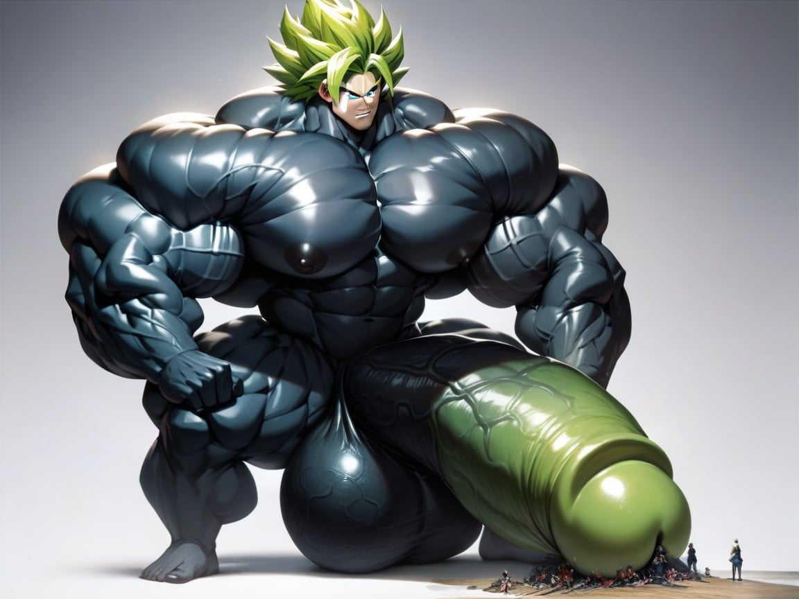 Huge Muscle, Big Man, Super Saiyan Porno gay IA