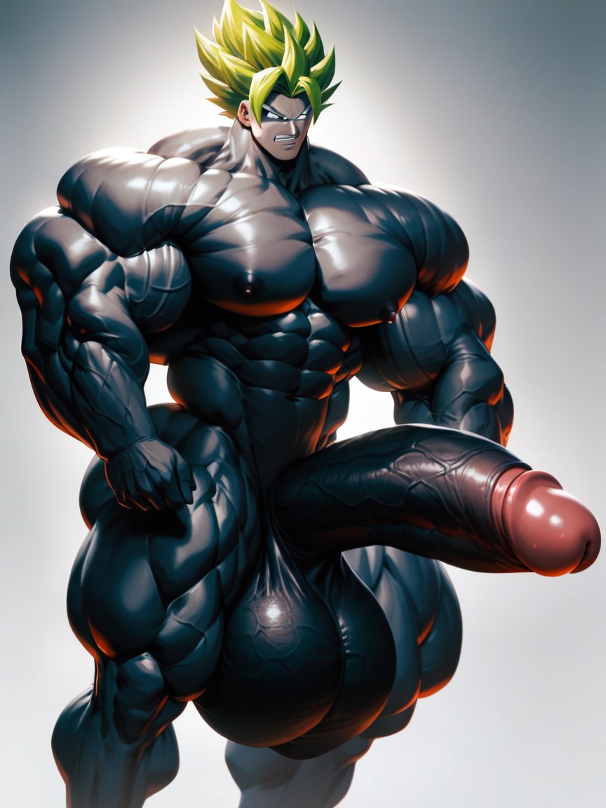 Cock Is Bigger Then Legs, Giant, Bragging Face AI Gay Porn