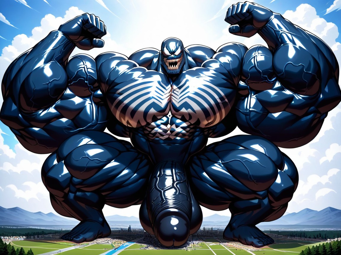 Long Penis, Venom, 단순 배경 게이 AI 포르노