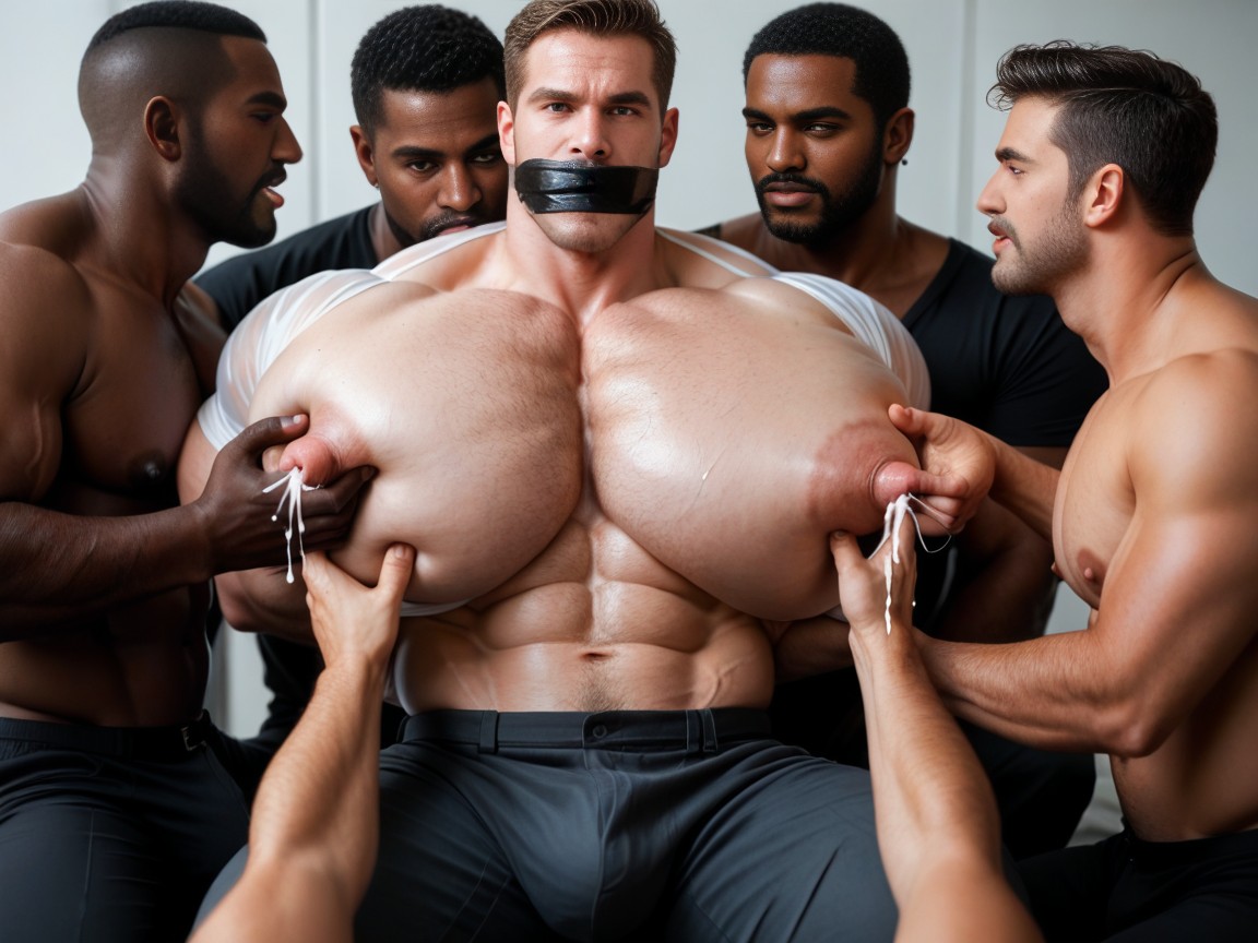 Grabbing Boobs, Large, 18+ AI Gay Porn