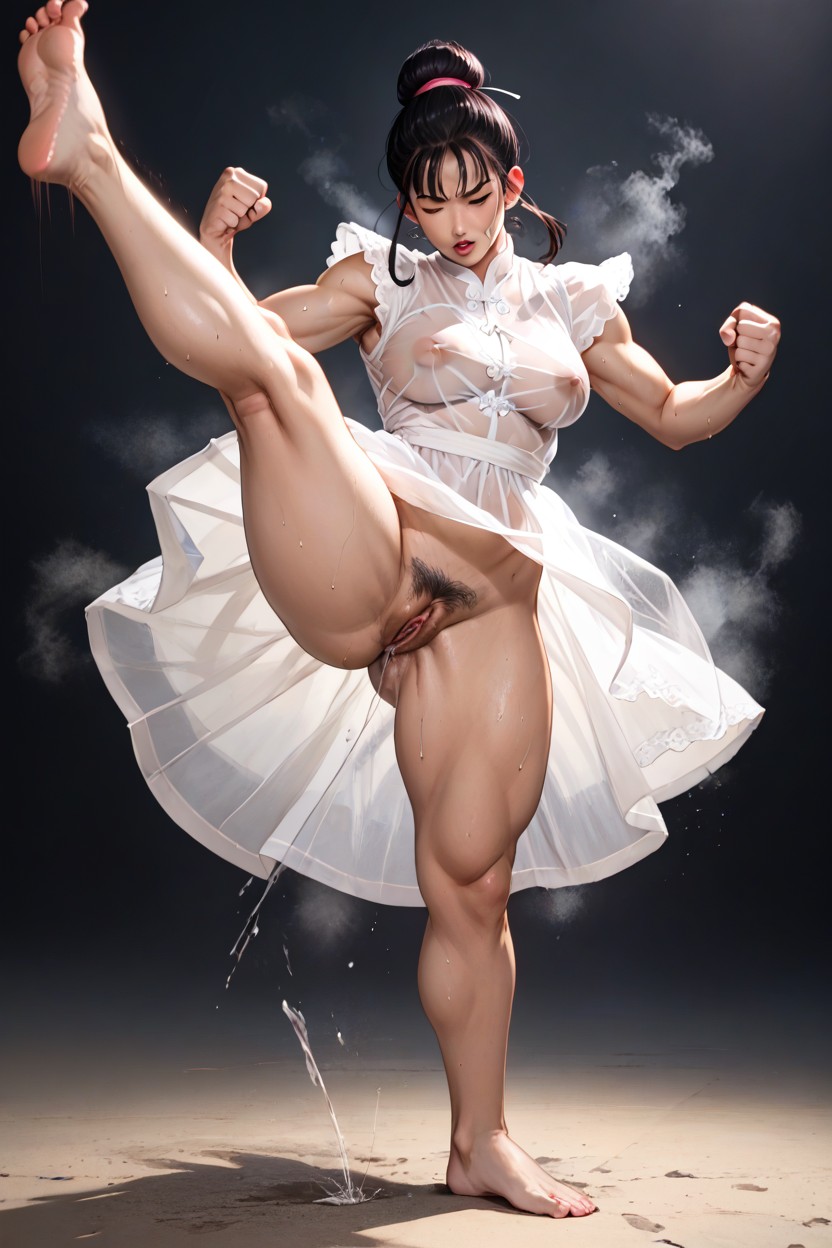 Clenched Fist, Motion Lines, Steam AI Porn