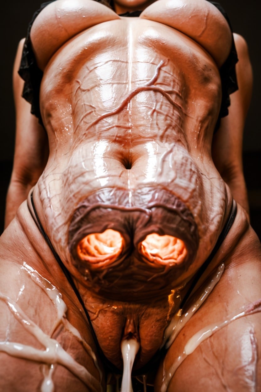 Full Body, Belly Fucked In Navel, Top Down AI Porn