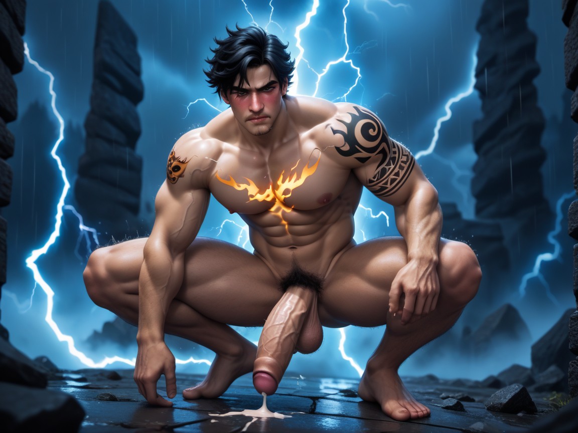 18+, Fit Body, Raining AI Gay Porn