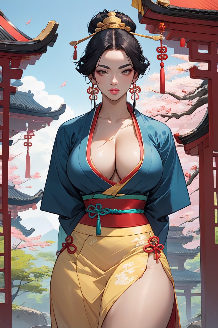 18+, Brown Eyes, Cleavage Hentai AI Porn