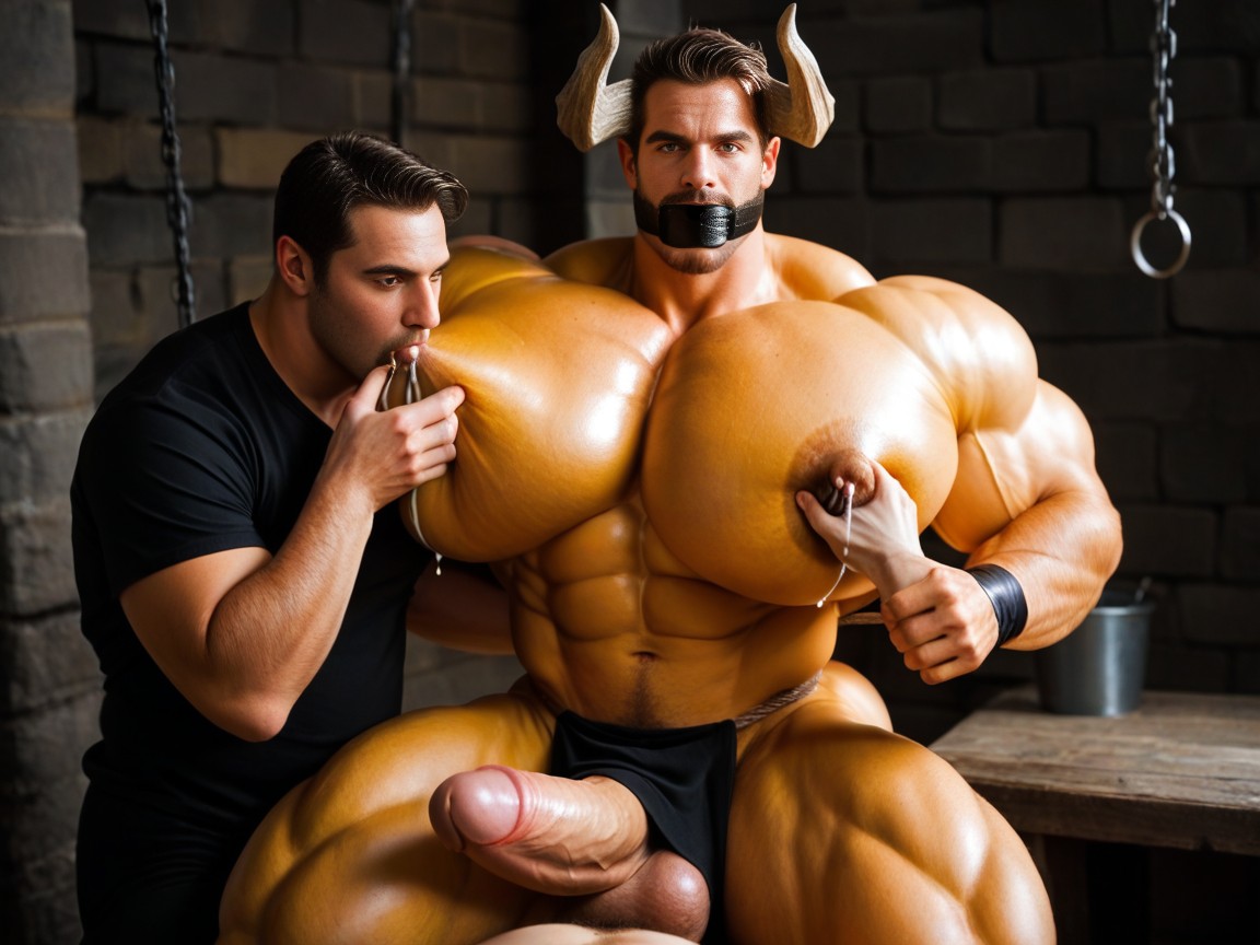Nipple Suck, Rough Grope, Loincloth AI Gay Porn
