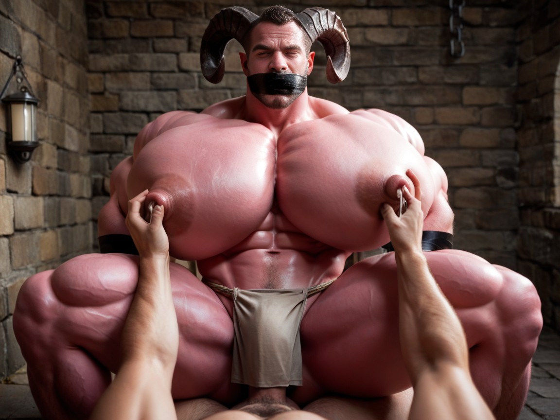 18+, Open Clothes, Muscular AI Gay Porn