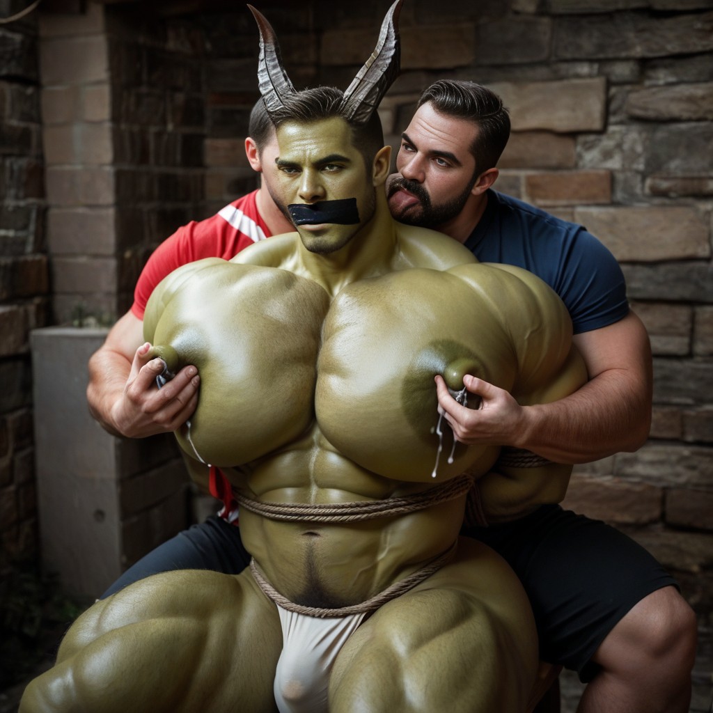 Eyes Half Closed, Magic Glowing Shackles, Pov AI Gay Porn