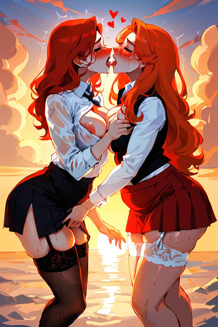 Orgasm, Unbuttoned, Happy Crying Hentai AI Porn