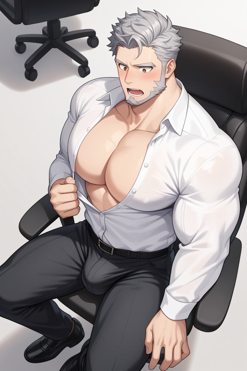 Dress Shirt, 18+, Open Mouth AI Gay Porn