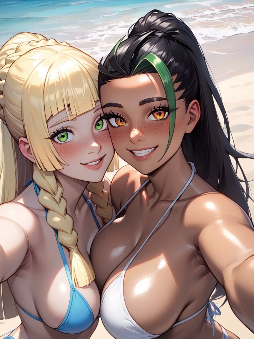 Lillie, Perfect Eyes, Best Detailed Hair Hentai AI Porn