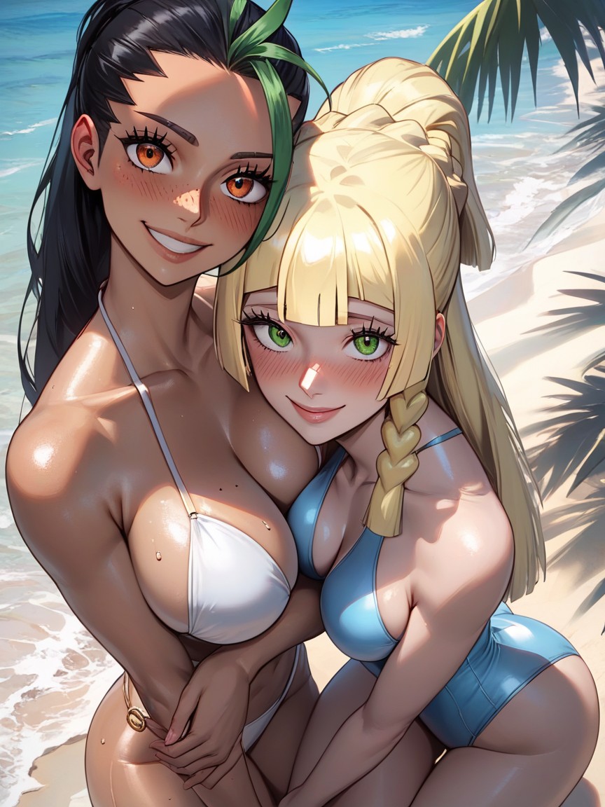 Inviting You In, Embrace, Blushing Hentai AI Porn