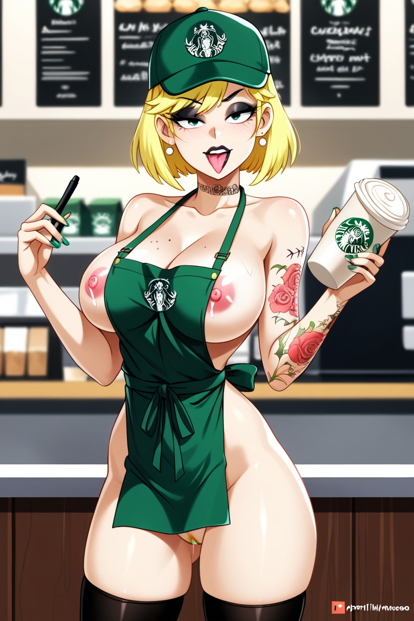 Super Detailed, Green Vagina, Wearing Green Cap Hentai AI Porn