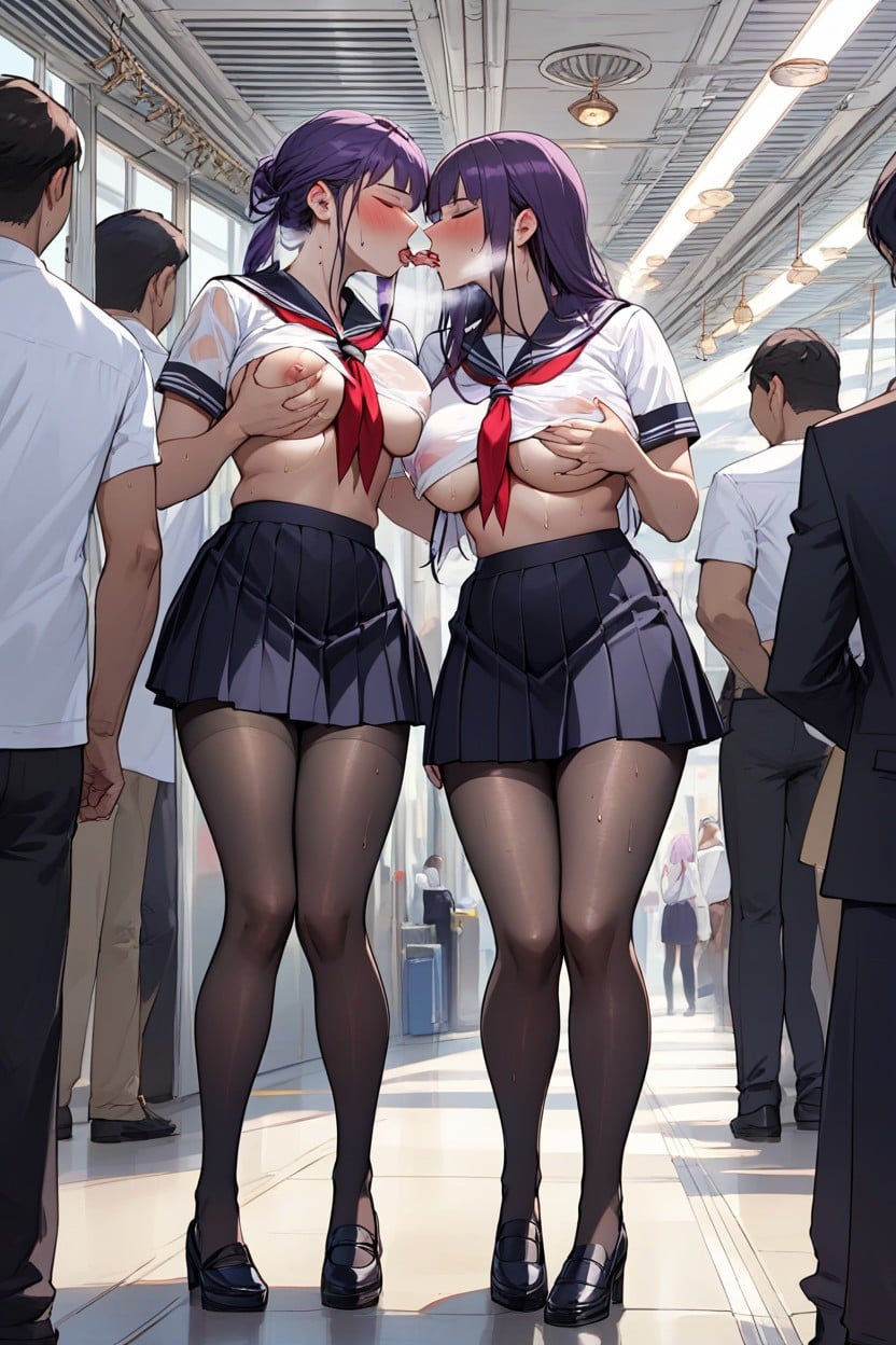 Eyes Loraeyes, Brown Lofers, Lesbian Kissing Hentai AI Porn