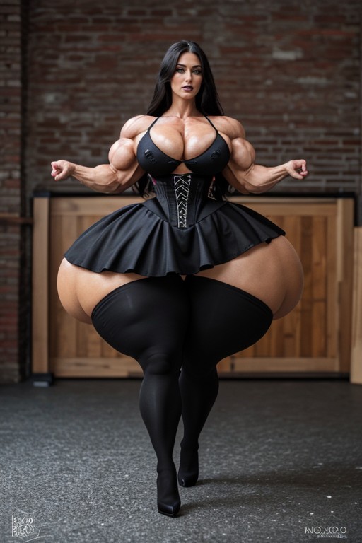 Glasses, Extremely Tall, Goth AI Porn