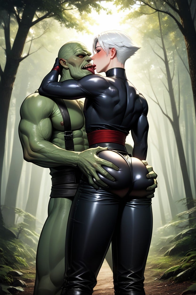 Male, Womanly Ass, Ninja Pants Porno IA Gay