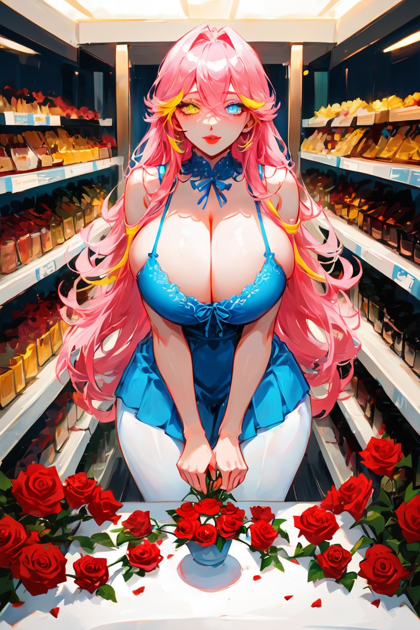 Pretty Face, Breasts Bigger Than Head, Ultradetailed Face Hentai AI Porn