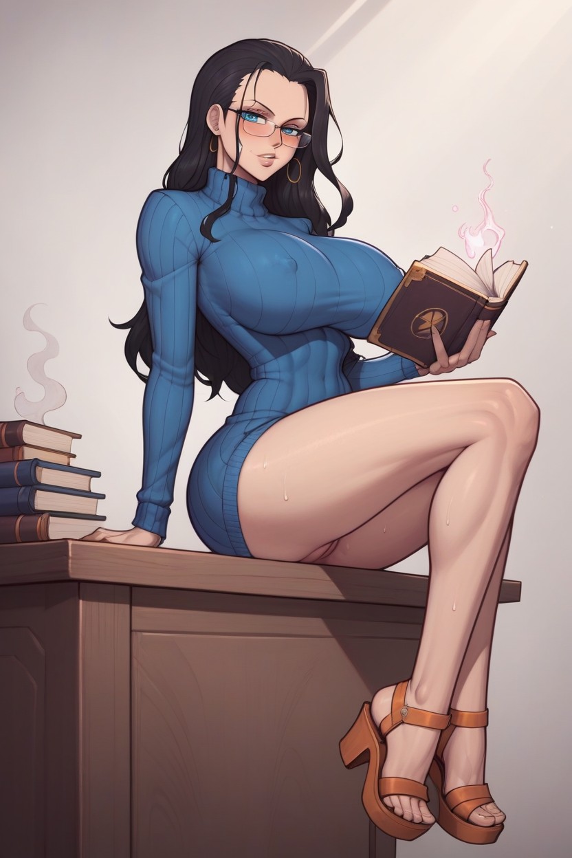Side View, Asura Ai Style, Sweaty Body Hentai AI Porn