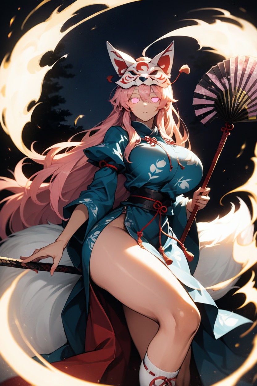 Night, 18+, Straight Hair Hentai AI Porn