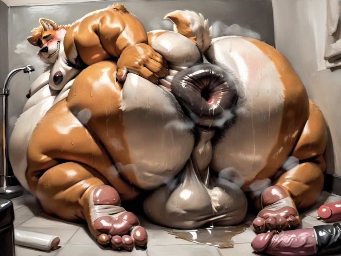 Ultra Anus, Saggy Balls, Fat 퍼리 AI 포르노