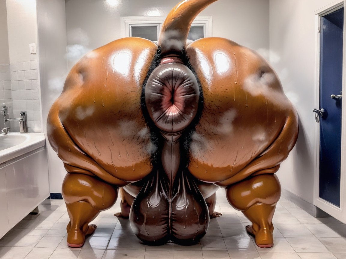 Thick Thighs, Super Sweaty, Thick Thighs Furry AI Porn