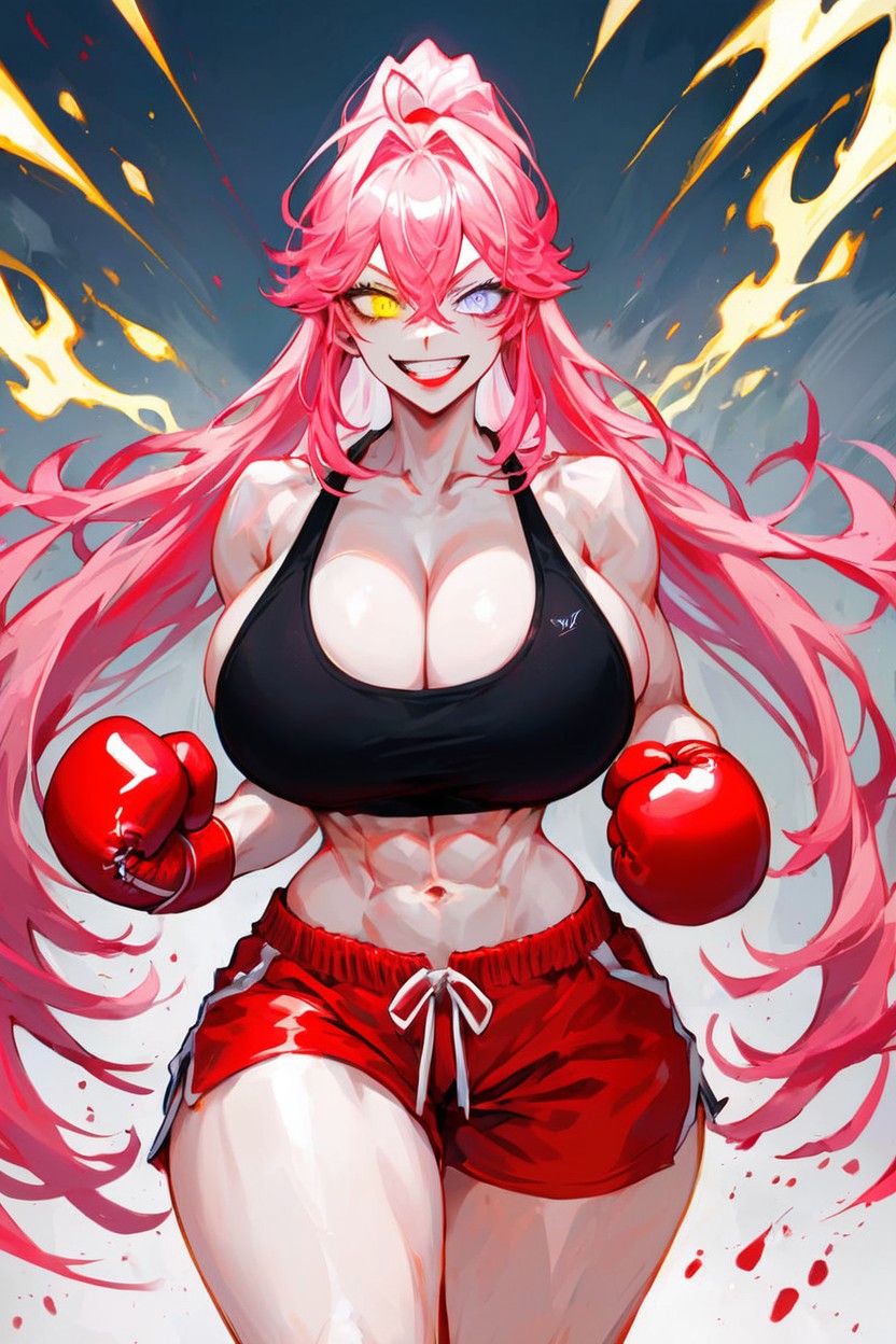 Giant Saggy Breasts, Top Down, Close Up Hentai AI Porn