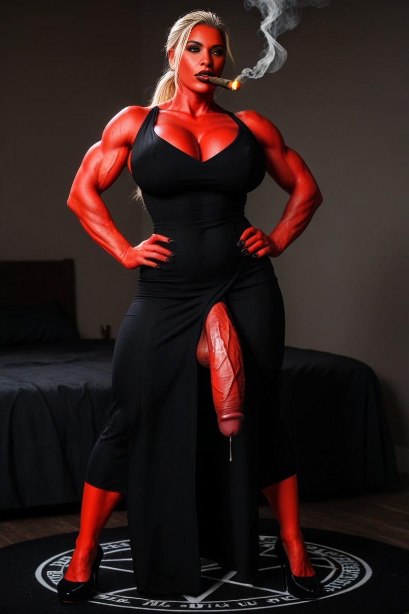30+, Evil Features, Muscular AI Porn